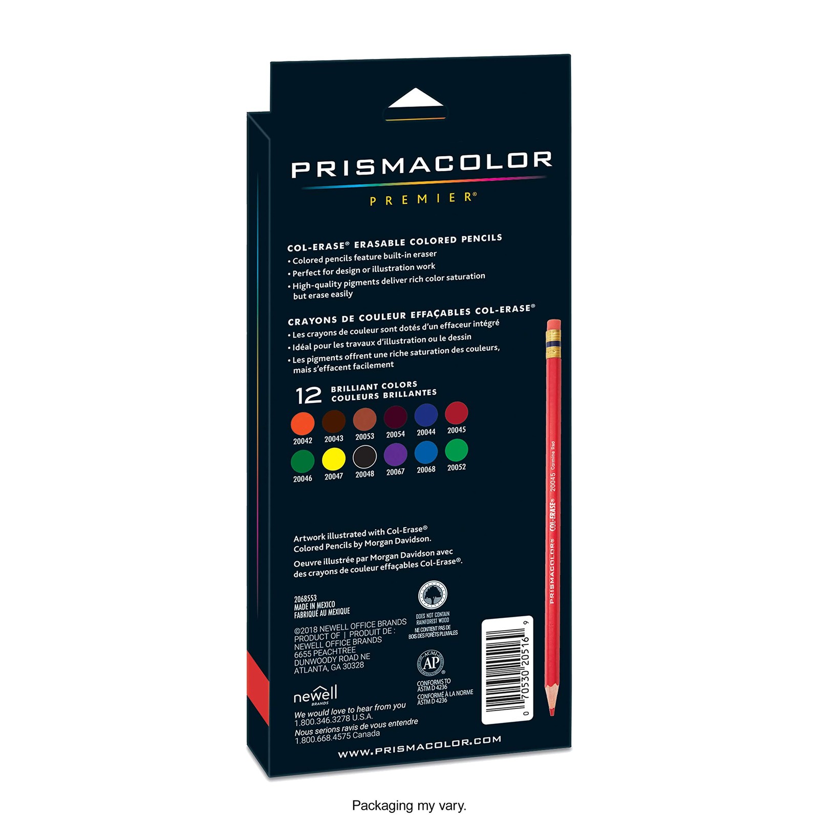 Prismacolor Col-Erase Erasable Colored Pencils, Adult 12 Count, Assorted