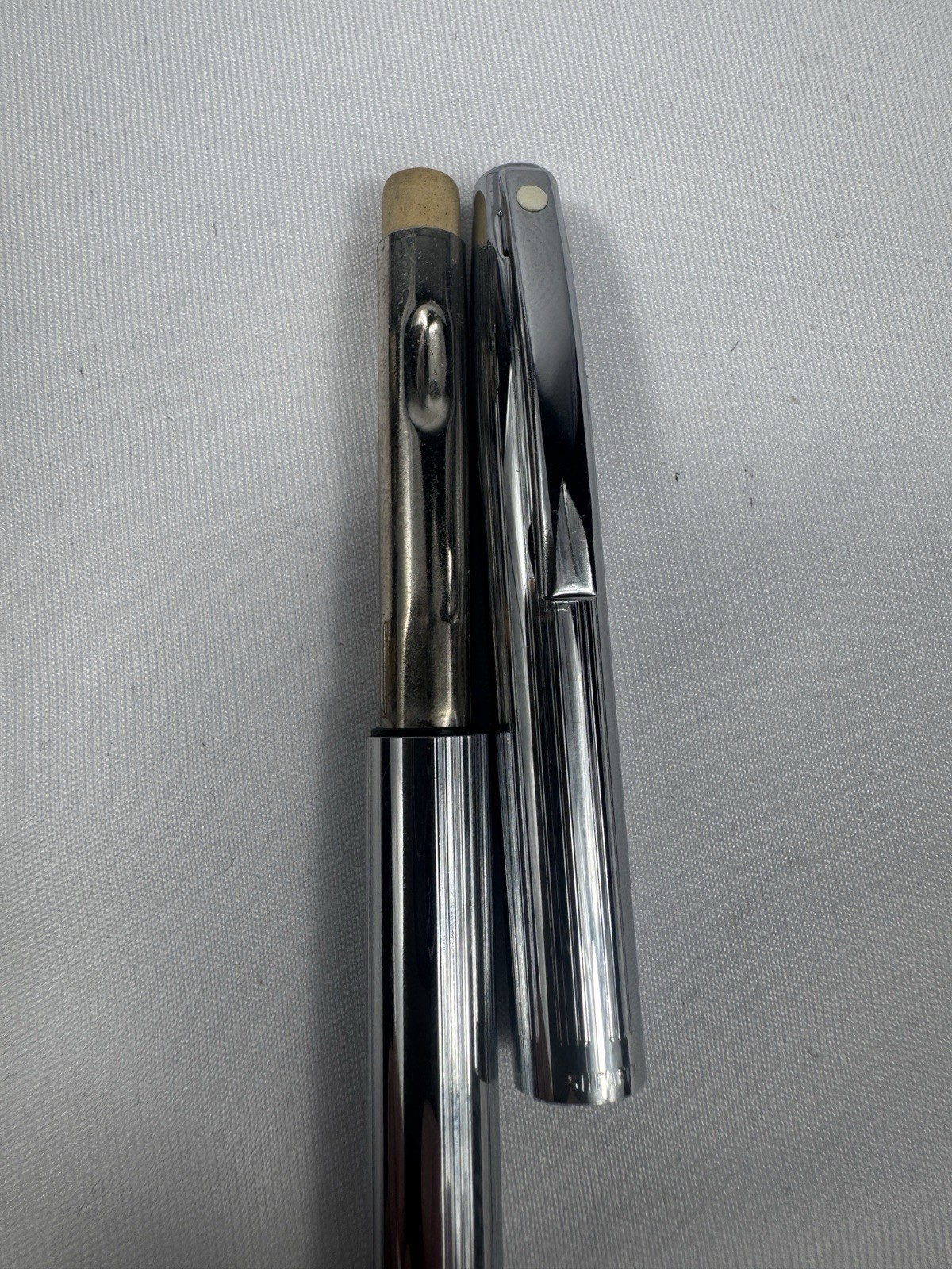 Vintage Sheaffer Chrome Mechanical Pencil Silver Tone White Dot Made In USA