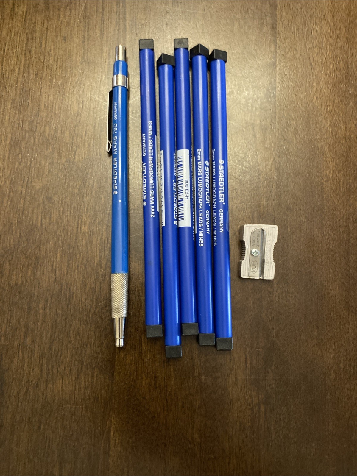 Vintage Staedtler Mars 780 Lead Holder & 5 2mm Leads Drafting Pencil