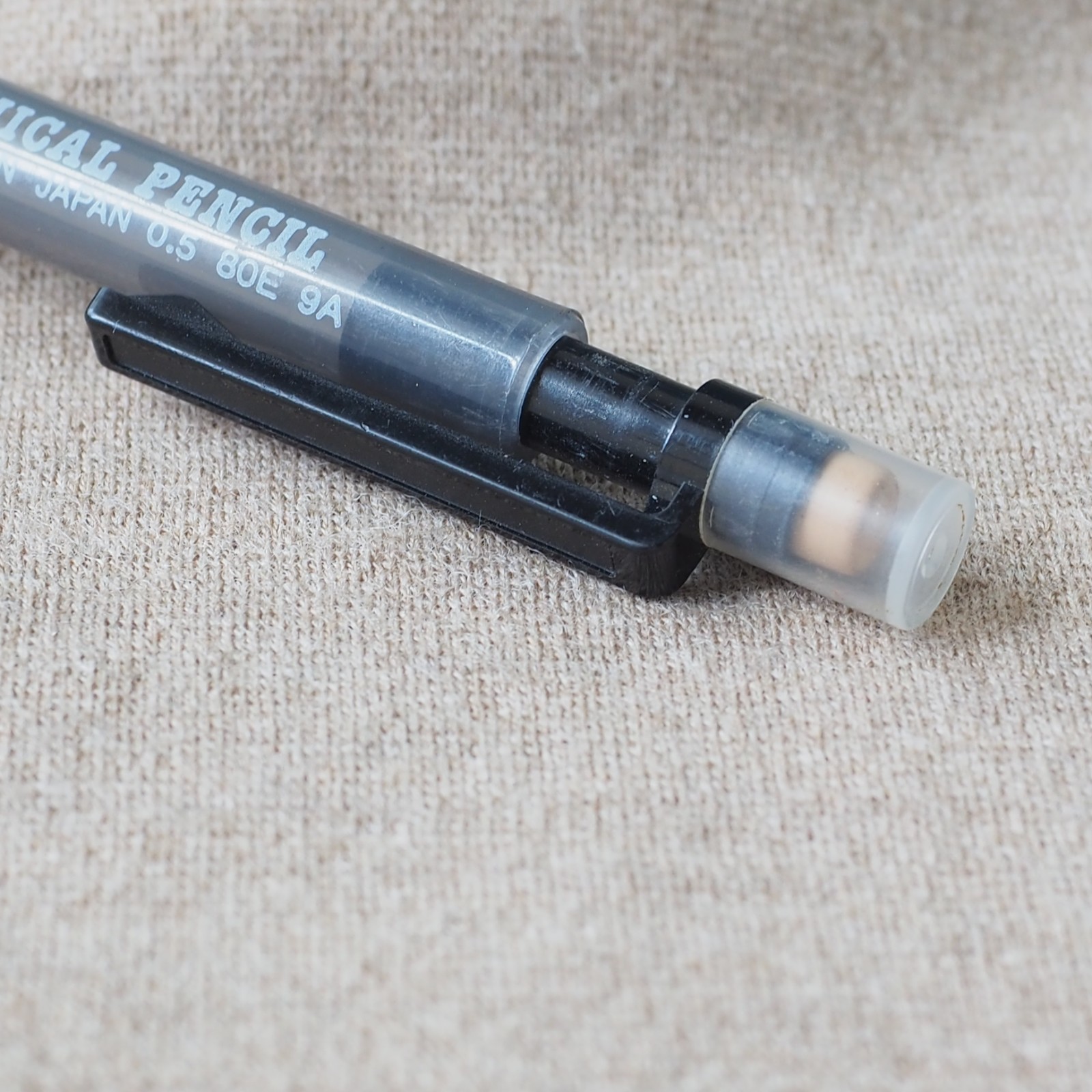 Vintage Sailor Mechanical Pencil 0.5mm Smoked Clear Anchor Logo 1970-1980s