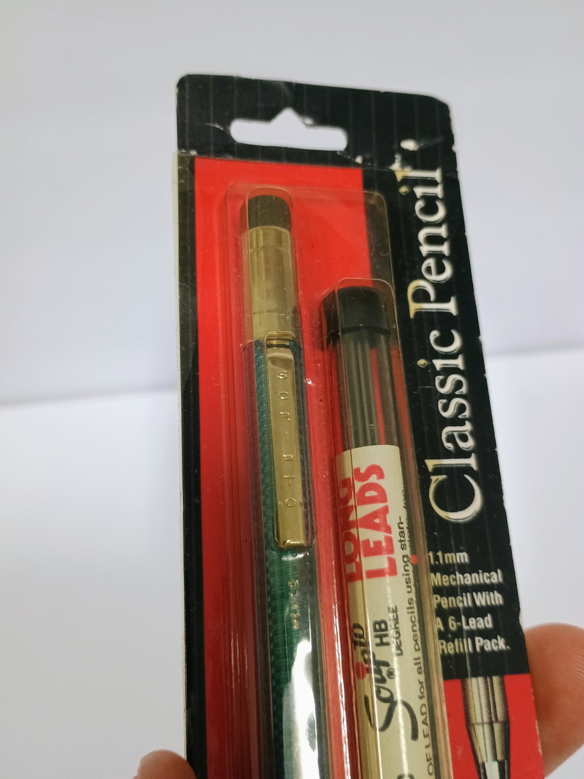 Vintage Scripto Classic Pencil & Long Lead Pack 1991 Blue Clear B319 02319 NEW