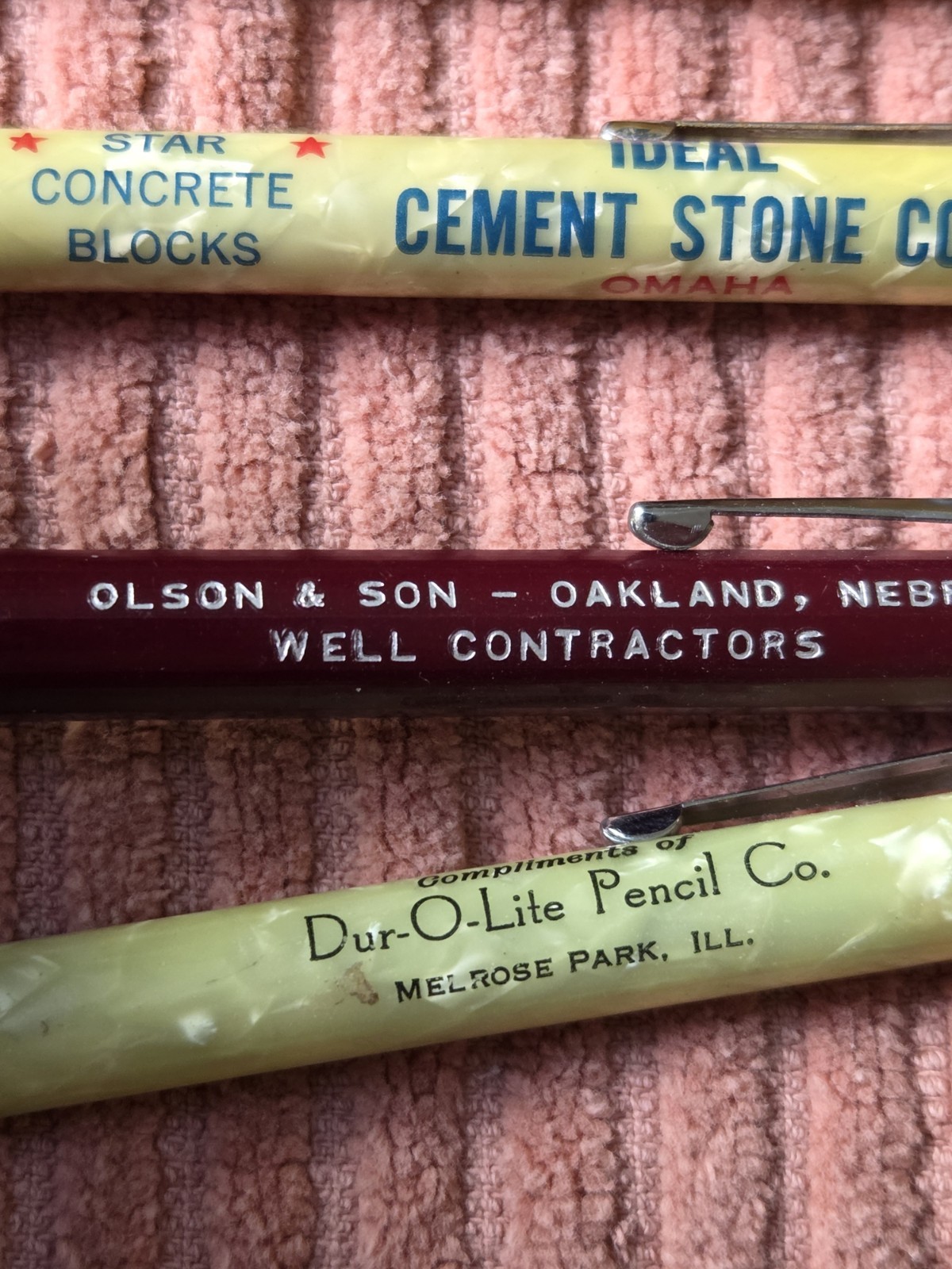 Vintage Durolite Mechanical Pencil Lot Of 5 ESTATE FIND