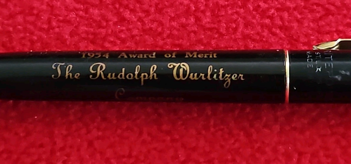 Vtg Personalized 1954 Award of Merit Ritepoint Mechanical Pencil Wurlitzer
