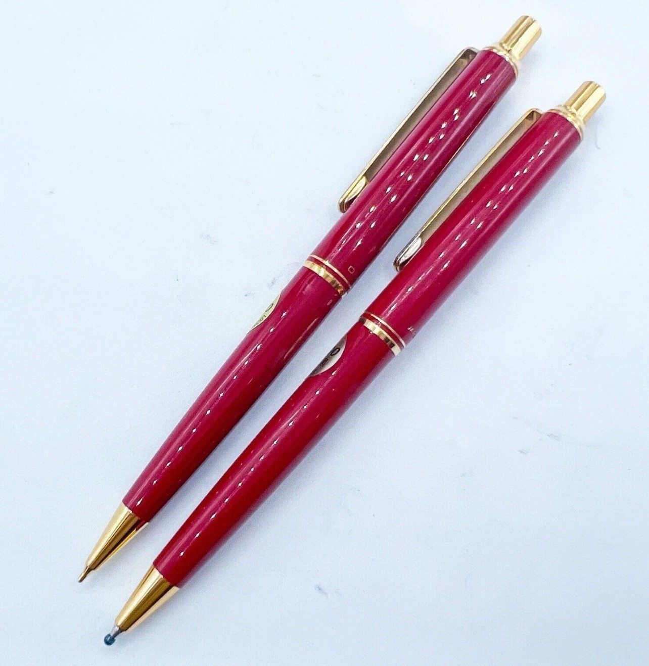 NOS rare Pilot Japan Red Mechanical Pencil Ballpoint Pen price tag With Box