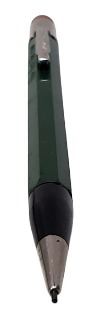 Vintage Autopoint Mechanical Pencil For Real Thin Lead With Box & Leads Green