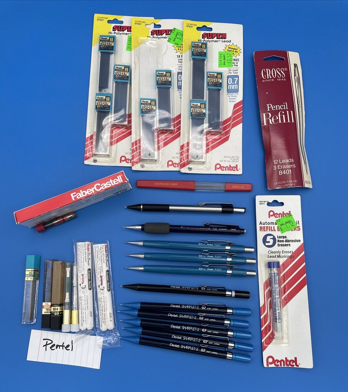 Mechanical Pencils Leads Erasers Pentel Berol Zebra more Vintage Japan See List
