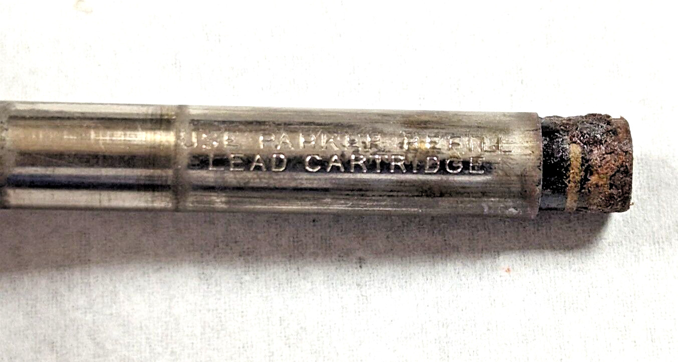 Vintage RARE Parker Gray/Green/Black Mother Of Pearl Mechanical Pencil-Untested