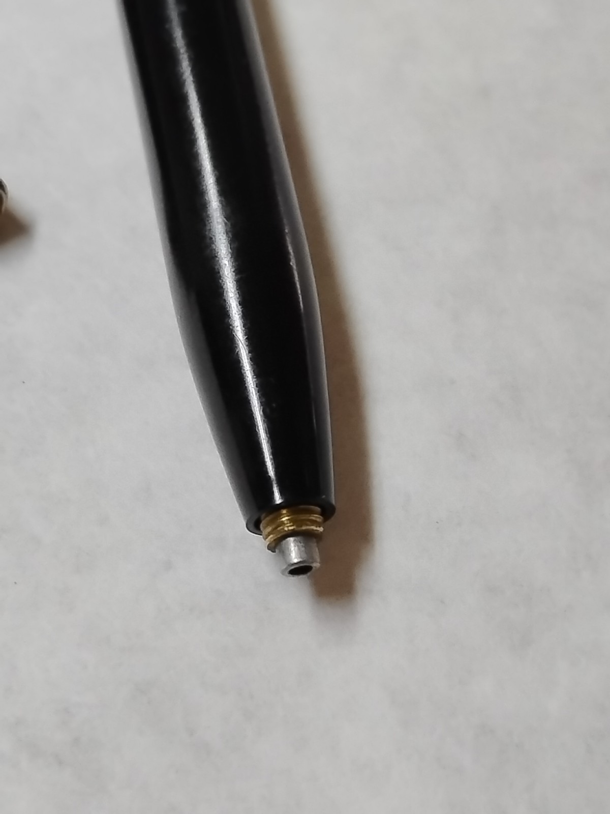 VTG Waterman Mechanical Pencil Black & Gold Parts Only Mid-Century USA #Q6