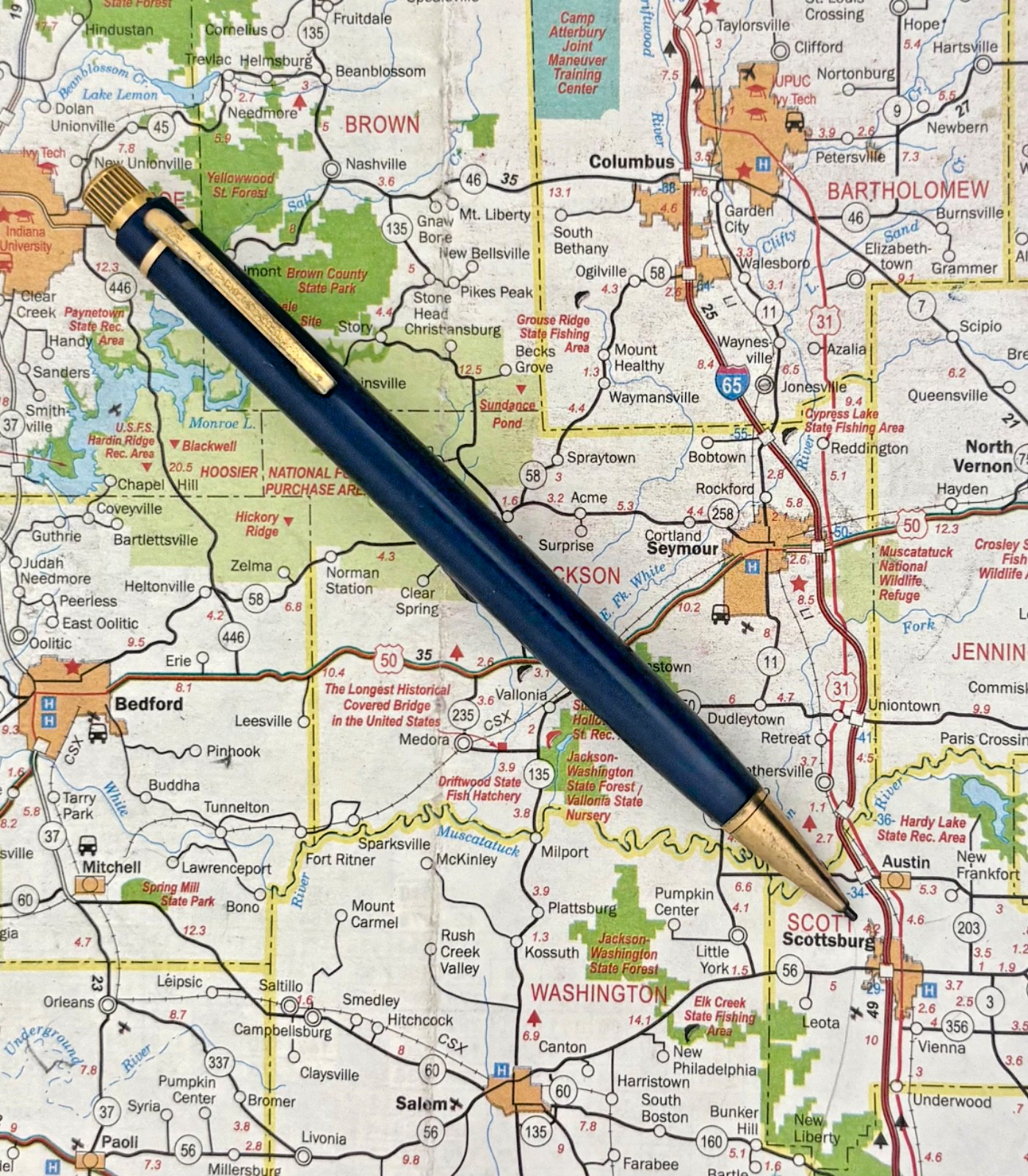 Vintage Eversharp Skyline Mechanical Pencil Standard Size, Blue, gold-fill trim