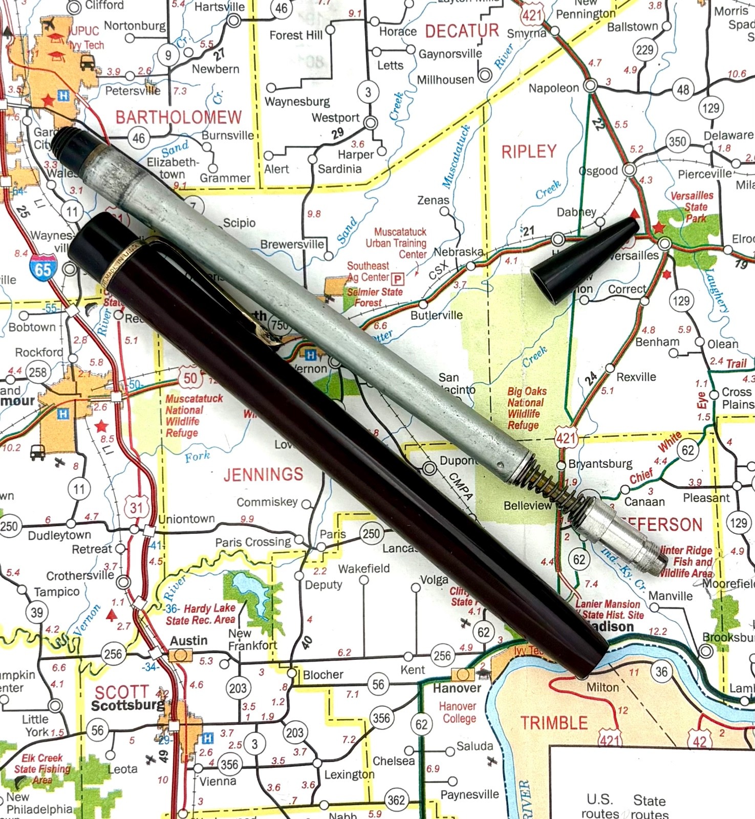 Vintage Eversharp Skyline Dark Burgundy Mechanical Pencil Standard Size