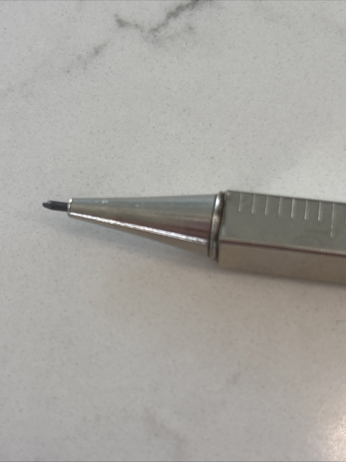 TELESCOPING Rofeco mechanical PENCIL to 12″ RULER & pocket clip ANTIQUE Germany