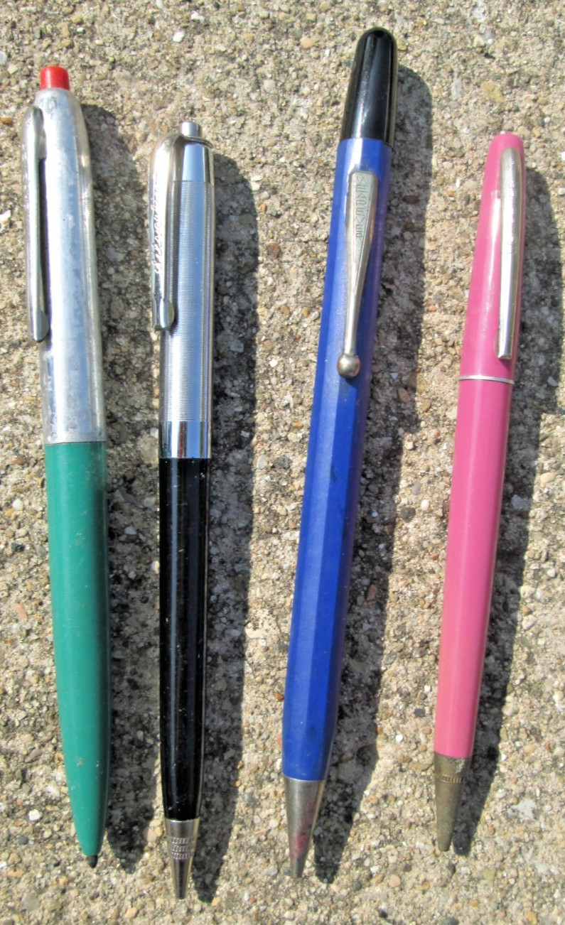 Lot of 3 Wearever & 1 Silverline Mechanical Pencils/Ball Point Pen Vintage