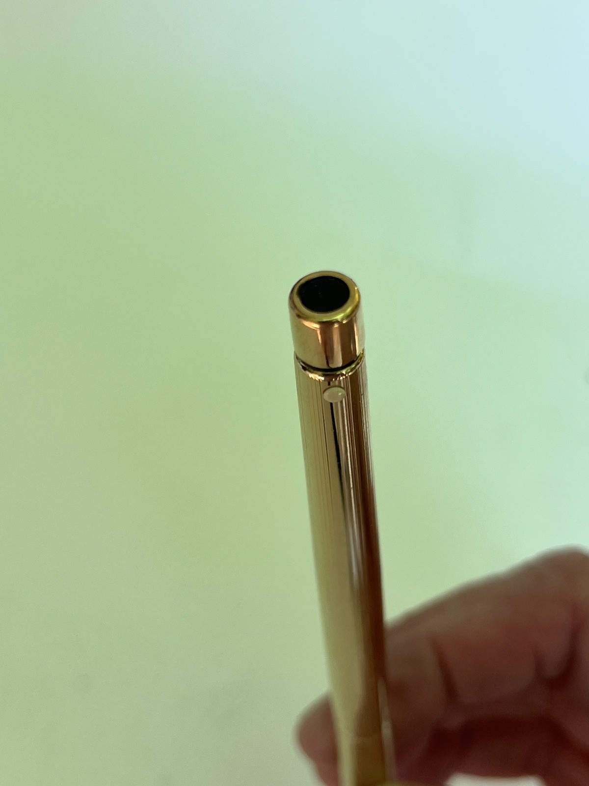 Sheaffer Vintage Slim White Dot Gold Electroplate Desk Pencil. 9mm