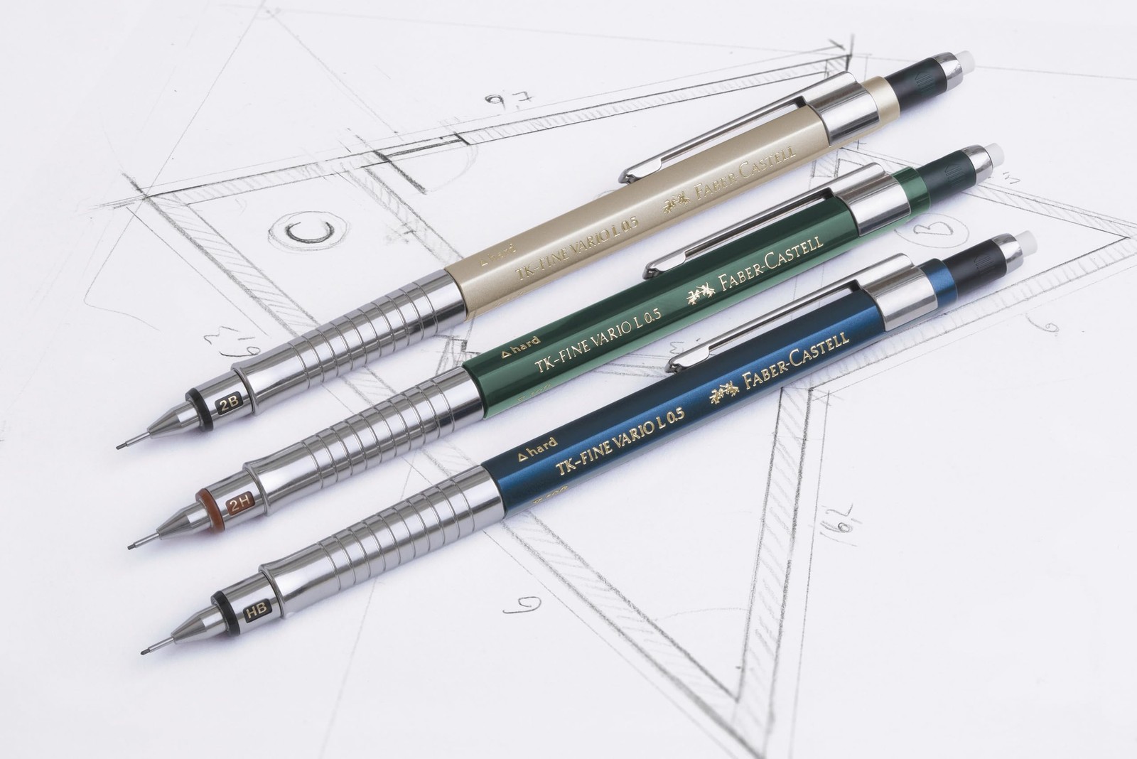 Faber-Castell Vario Sharp Pen 0.5mm Champagne Gold 355403