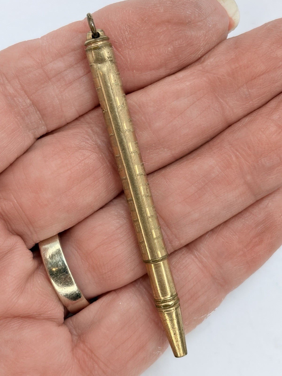 MECHANICAL PENCIL GOLD PLATED CHATELAINE UNBRANDED