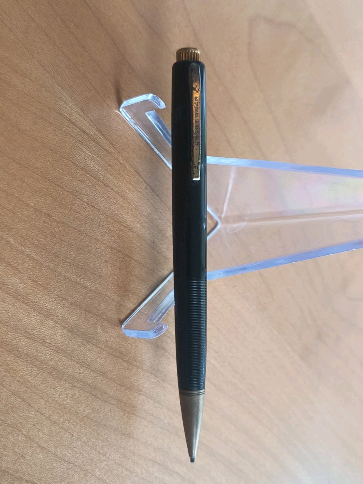 Early 1950’s Eversharp Black And Gold Mechanical Clutch Pencil 1.18mm Lead.