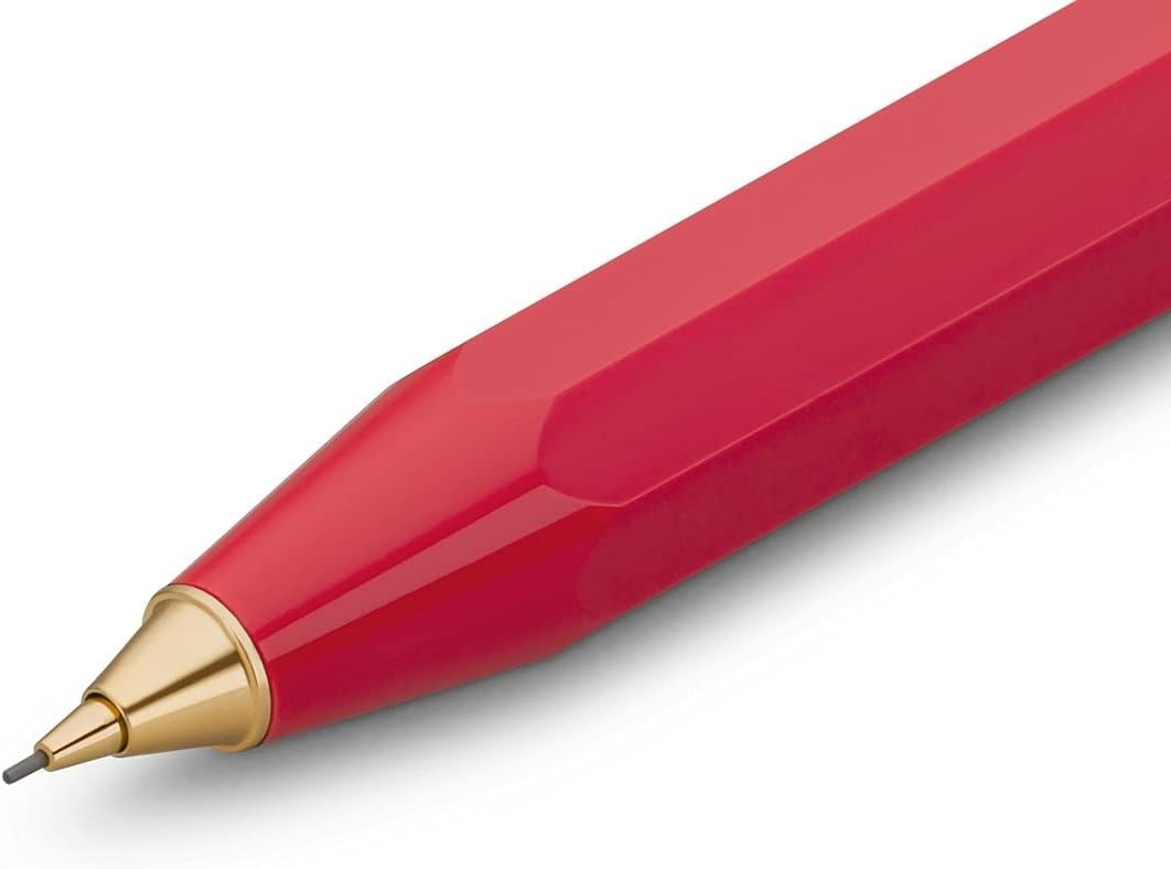 Pocket-Sized Red Mechanical Pencil – Classic Style