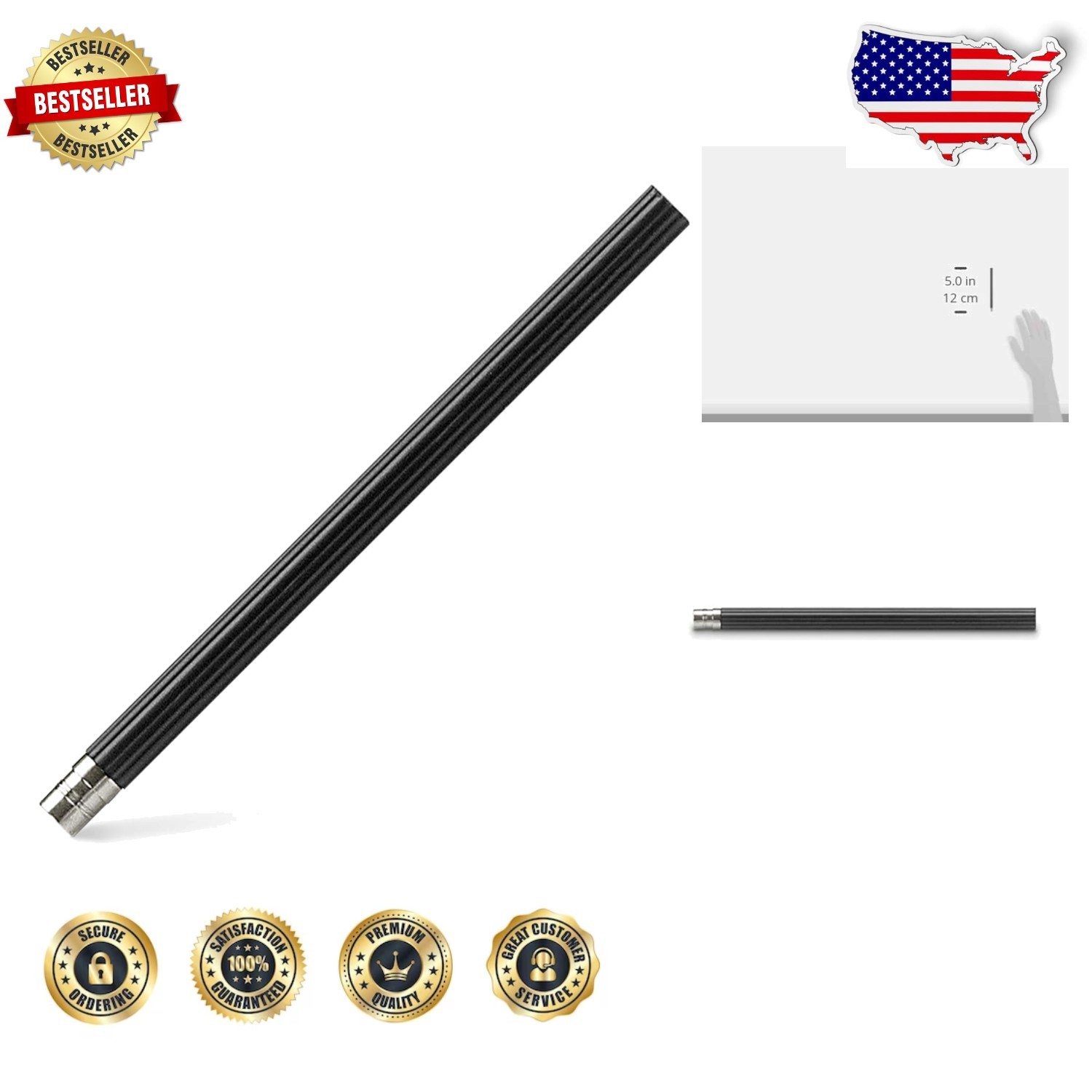 Faber Castell Perfect Pencil B Hardness 5ct Black Refills Genuine Imported