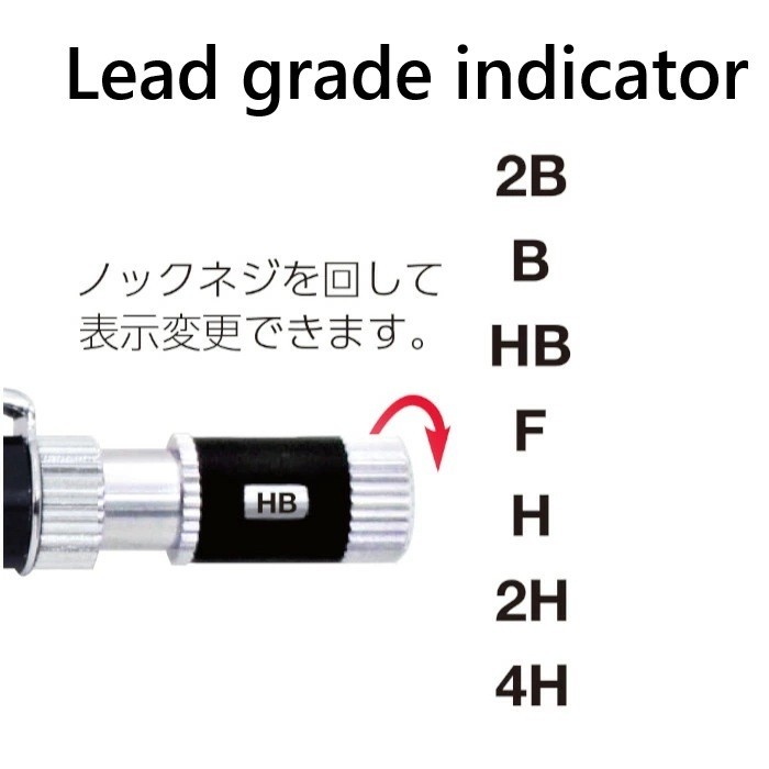 OHTO MS01 0.5mm Mechanical Pencil Silver Drafting Grip Made in Japan New