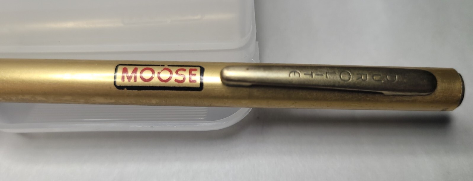 Vintage Gold Tone Durolite Mechanical Pencil “Moose” No Eraser A141