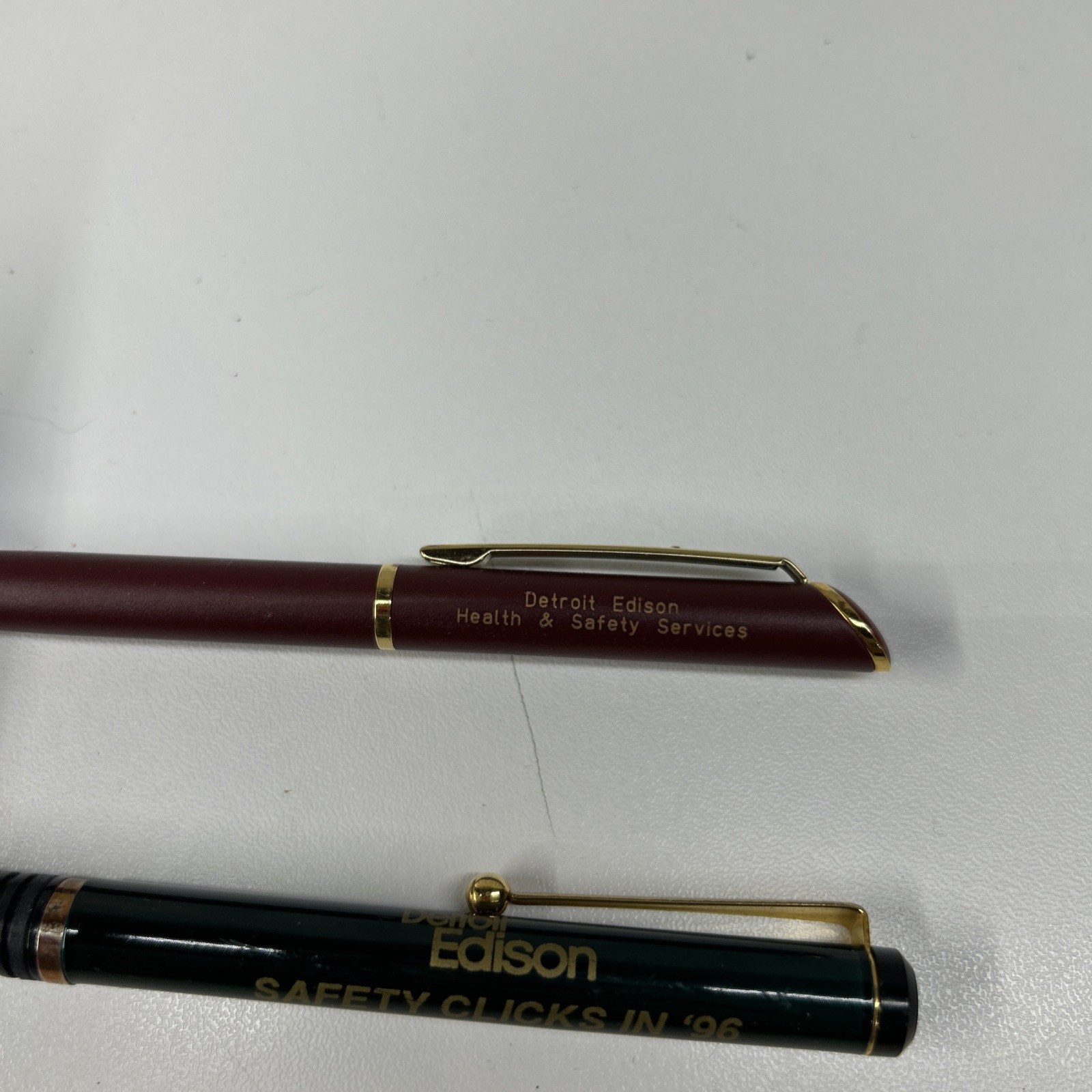 VTG Detroit Edison Pen And Mechanical Pencil Lot Of 2 Quill Finesse