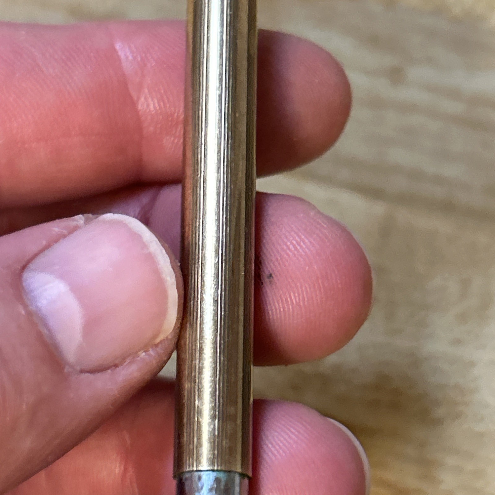 VTG Cross 10k Gold Filled Mechanical Pencil Twist Electroplated Chevron Logo Wks