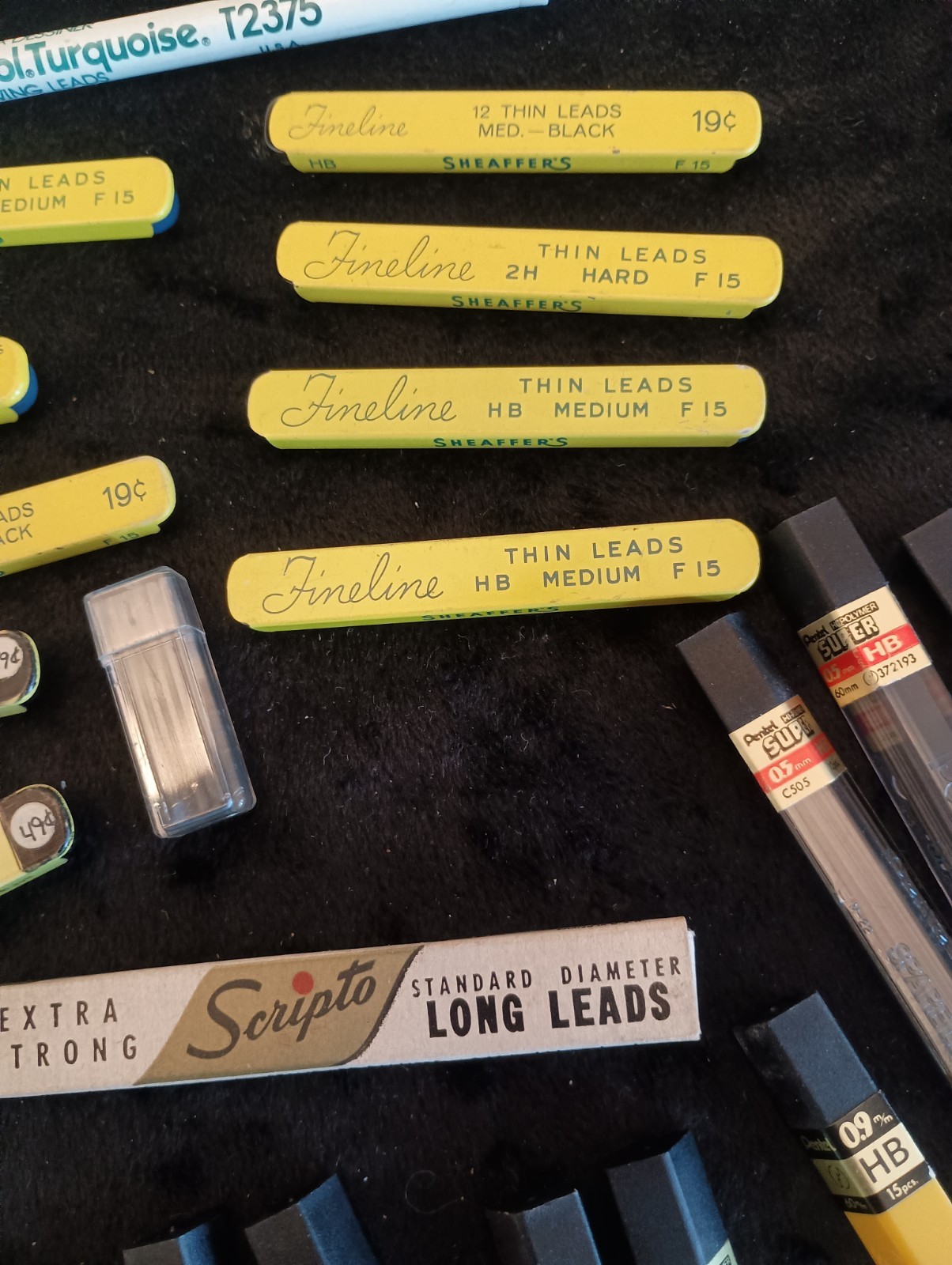 Vintage Mechanical Pencil Lead Lot .5mm .7mm – Sheaffer’s, Scripto, Pentel Berol