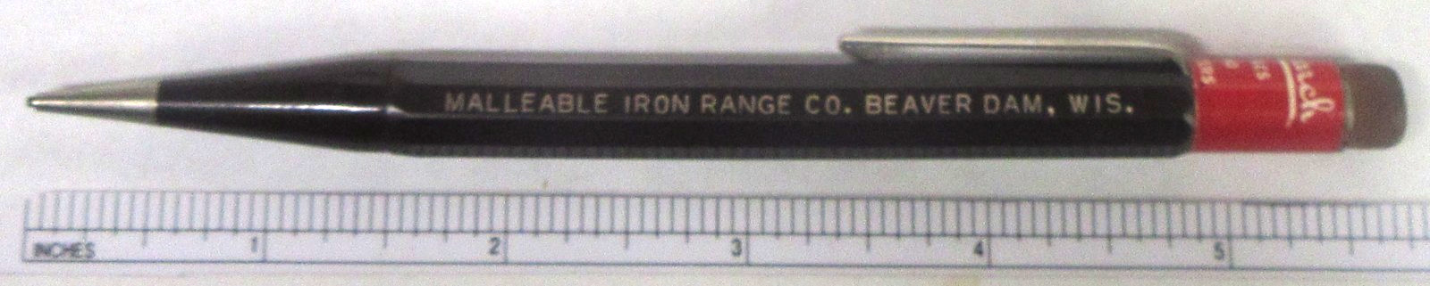 1930s MONARCH RANGES Beaver Dam WI 5.75″ can top Autopoint Mechanical Pencil xz