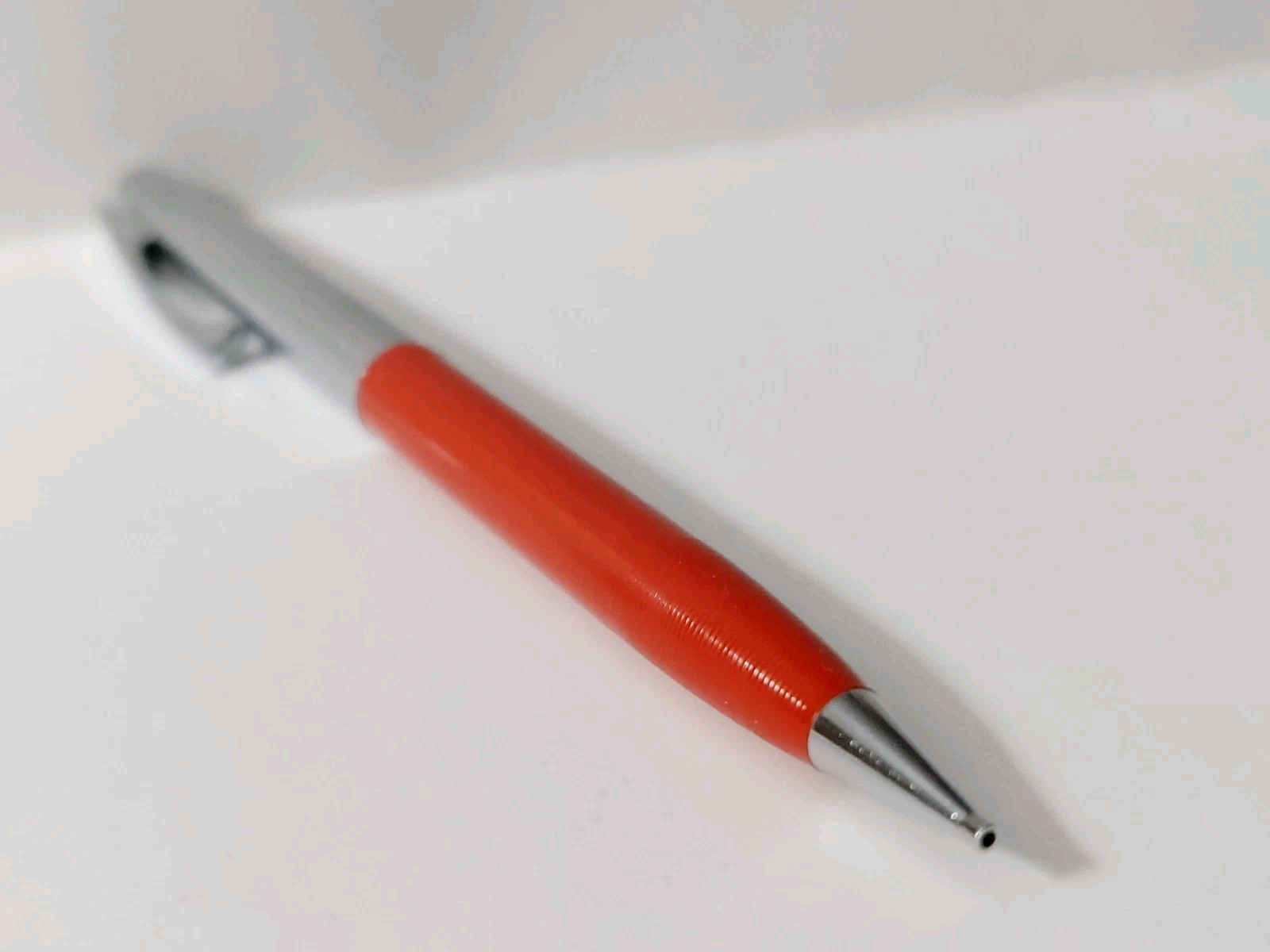 Vintage 1960s Red Sheaffer Mechanical Pencil Chrome Cap 5″