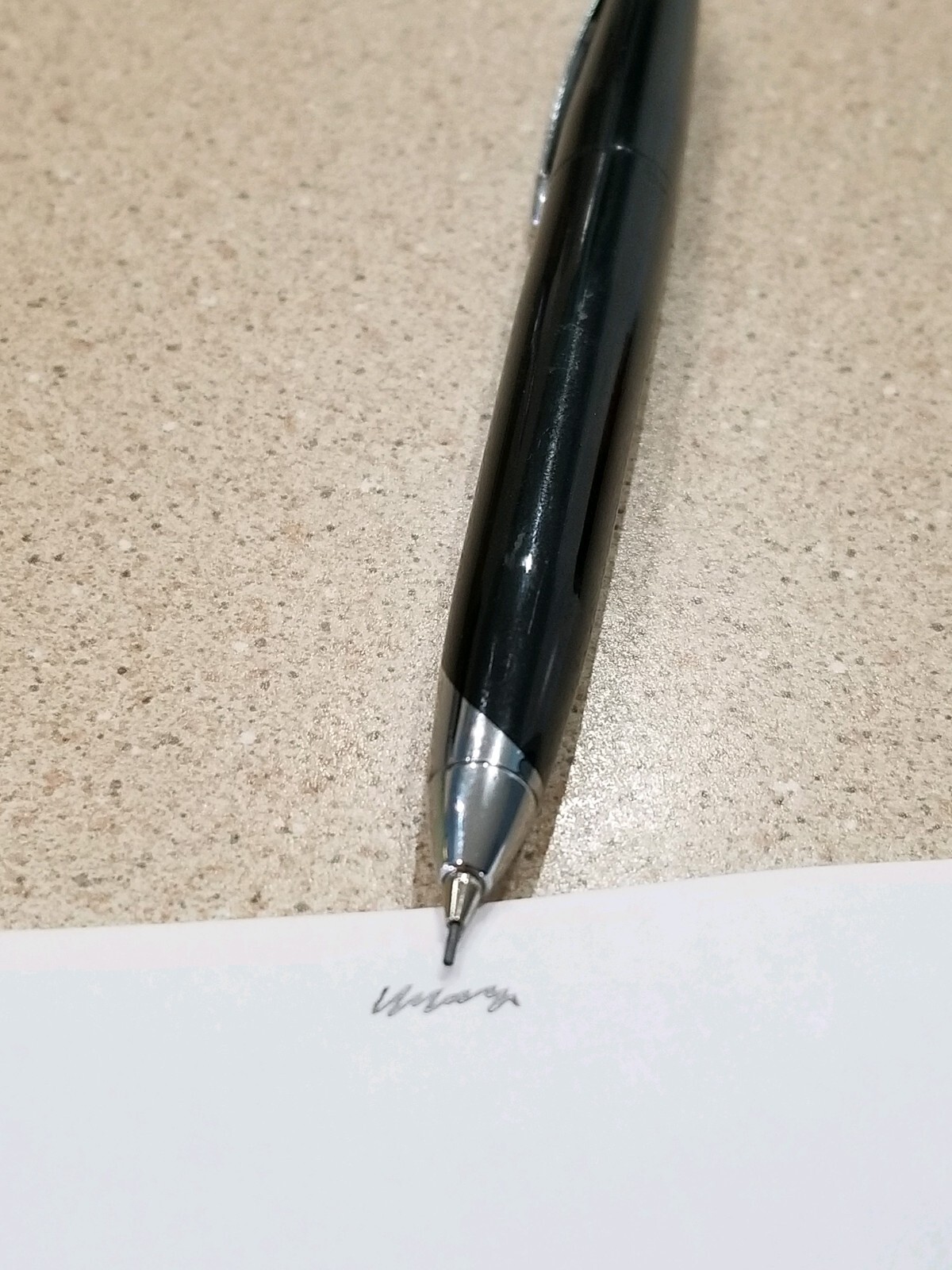 Parker Black & Silver Mechanical Pencil-Working- Made In China- Heavy Metal Body