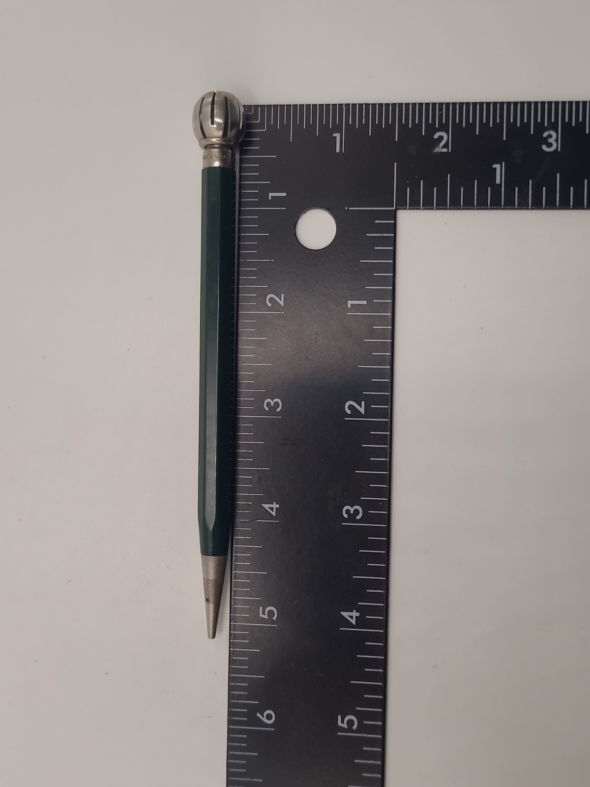 Autopoint 1940s 50s Rotary phone dialer Topper Mechanical Pencil Green Antique