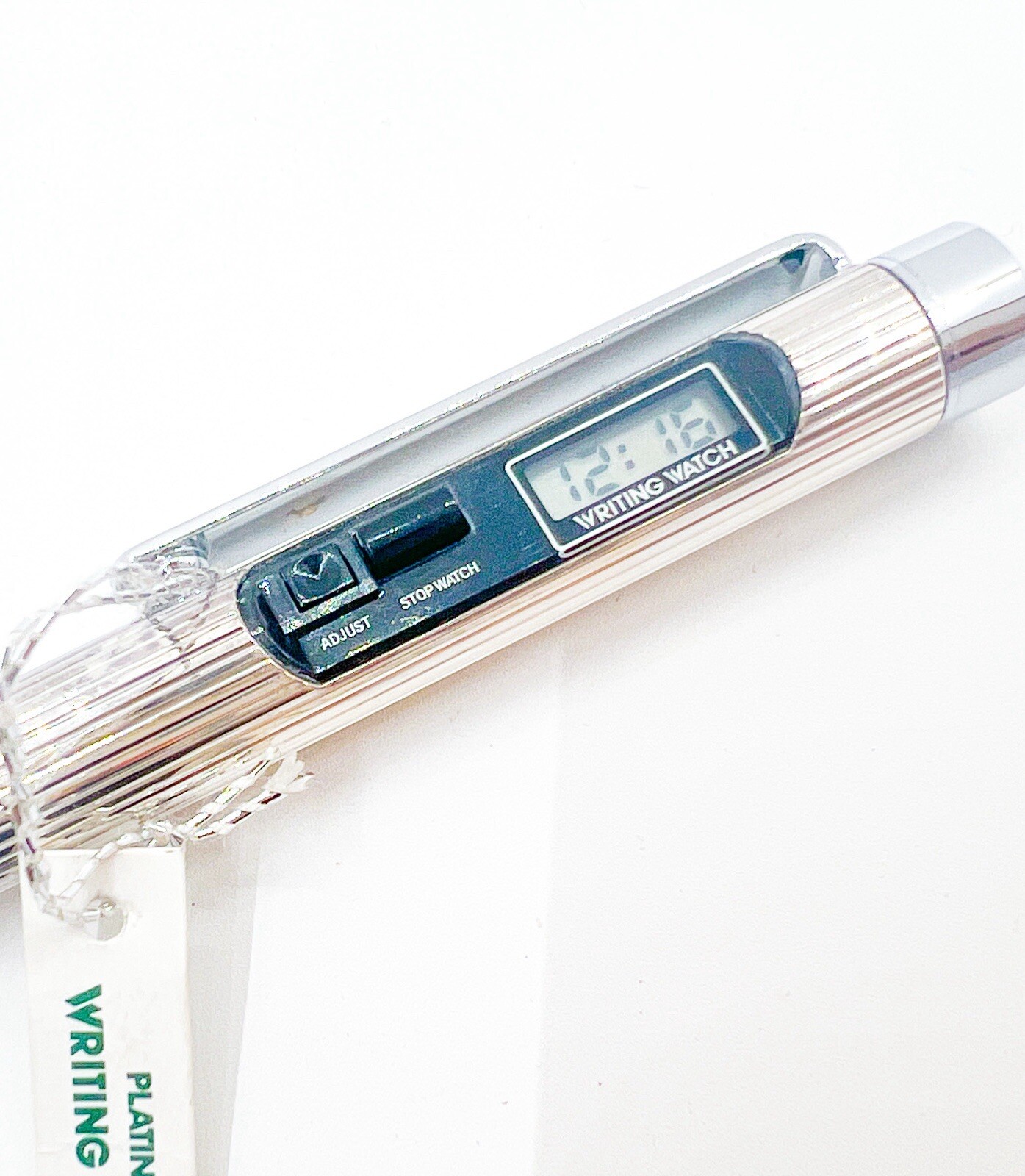 new Platinum silver Plated Mechanical Pencil Sliding Sleeve Watch Functional