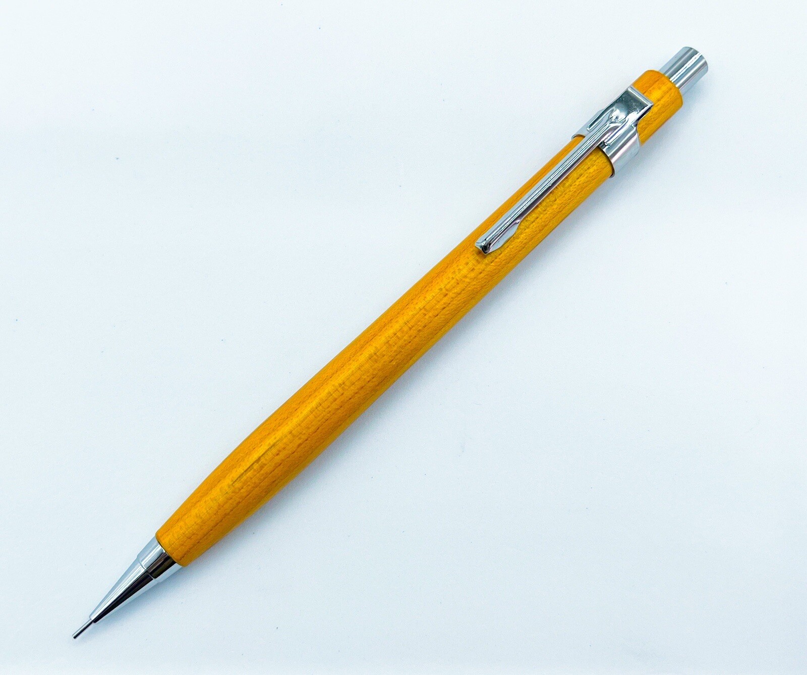 New Maple Wood MECHANICAL PENCIL 0.5mm Push Drafting Fully Functional