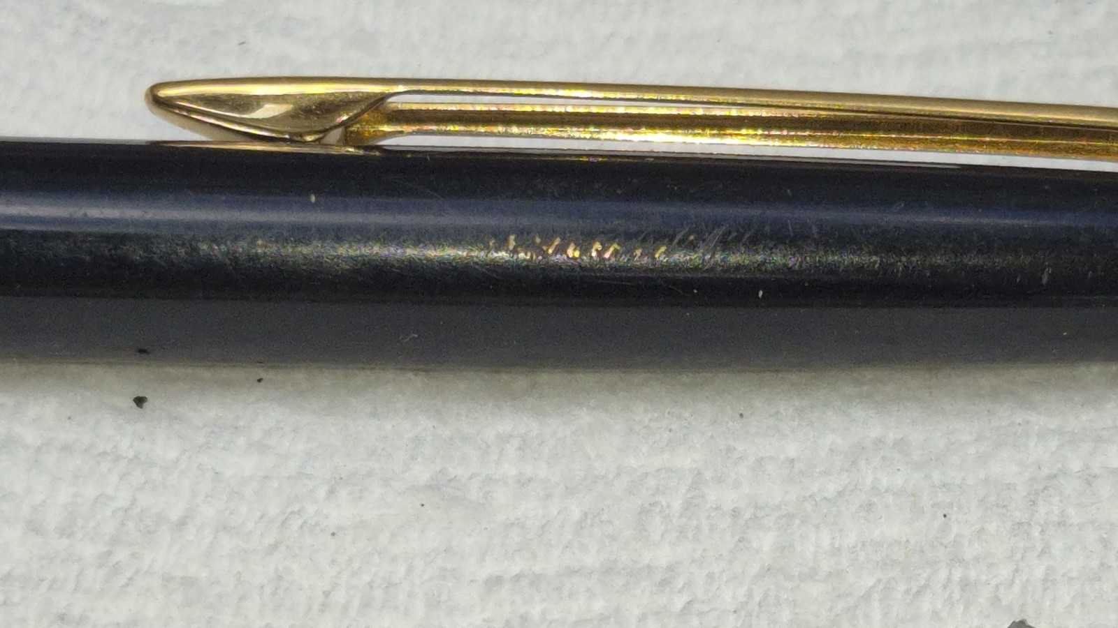 “WATERMAN * France” Black with Polished Brass Trim Working Mech Pencil