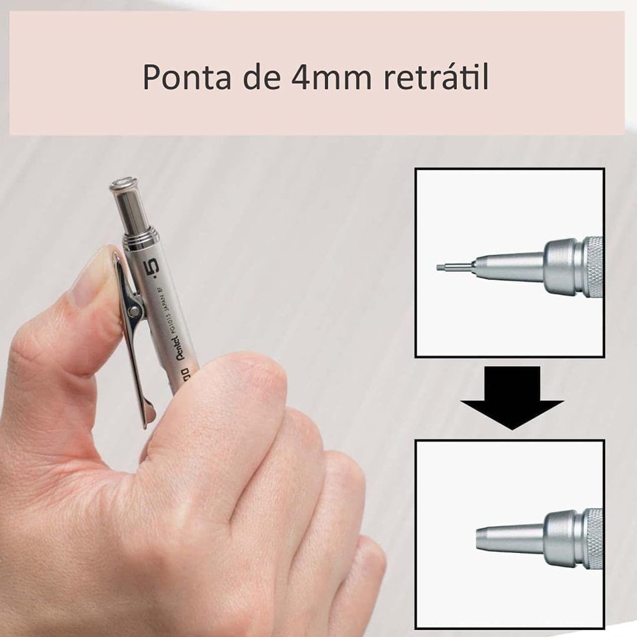 Pentel Japan PG1015 Graphgear 1000 Sharp Pencil (0.5mm) Pro Mechanical Pen
