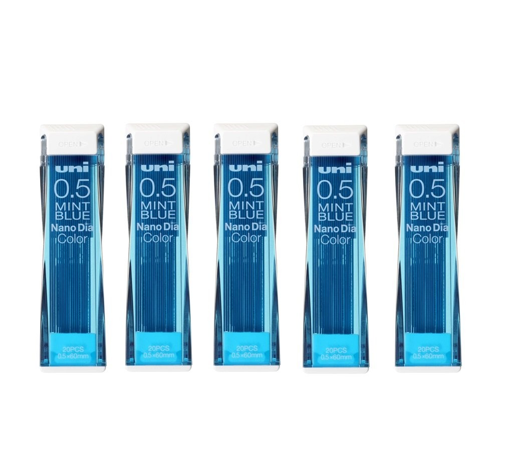 Mechanical pencil leads mint blue 05mm value set
