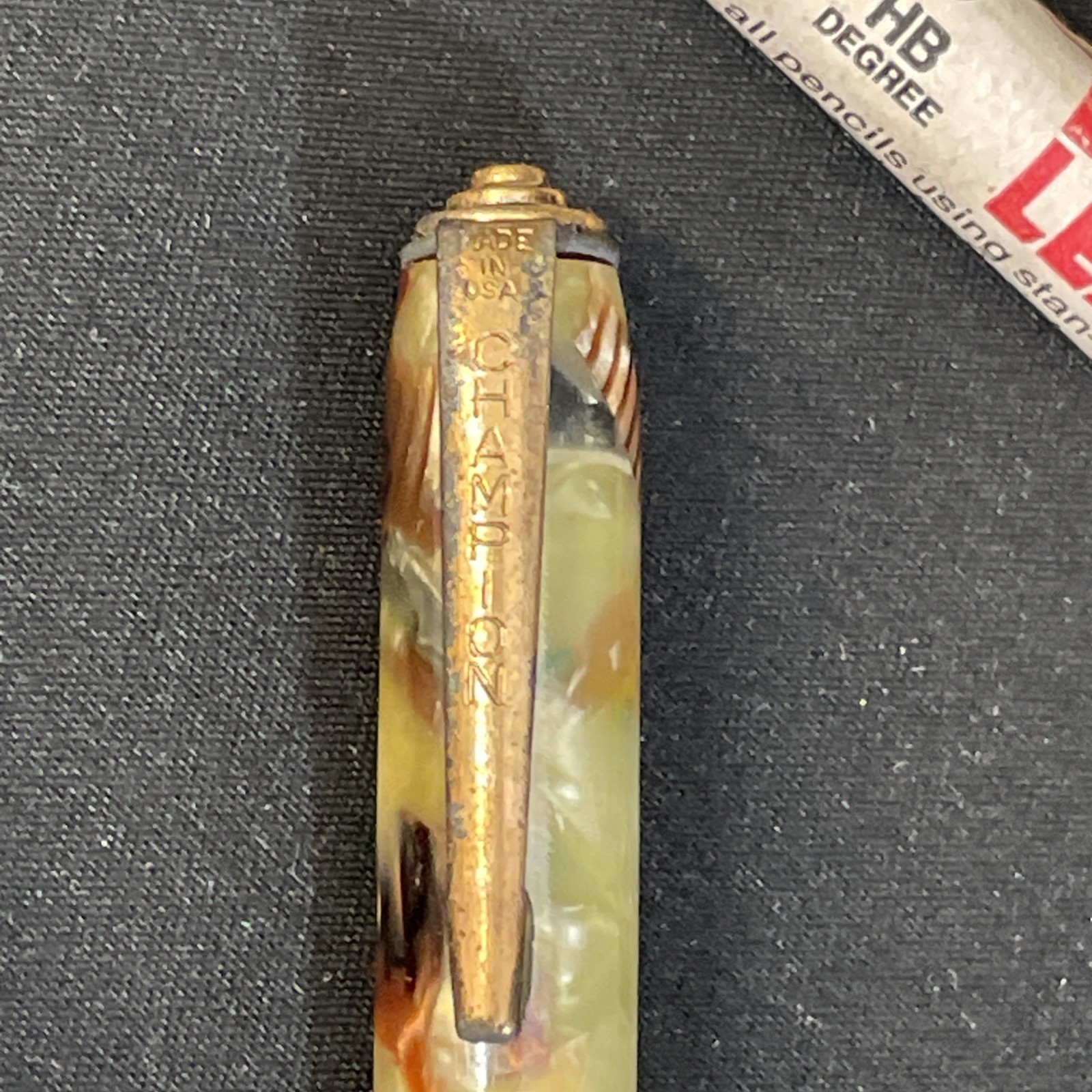 Vintage 1940s-50s Eversharp Black & Blue, Champion Multi-Color Celluloid Pencils