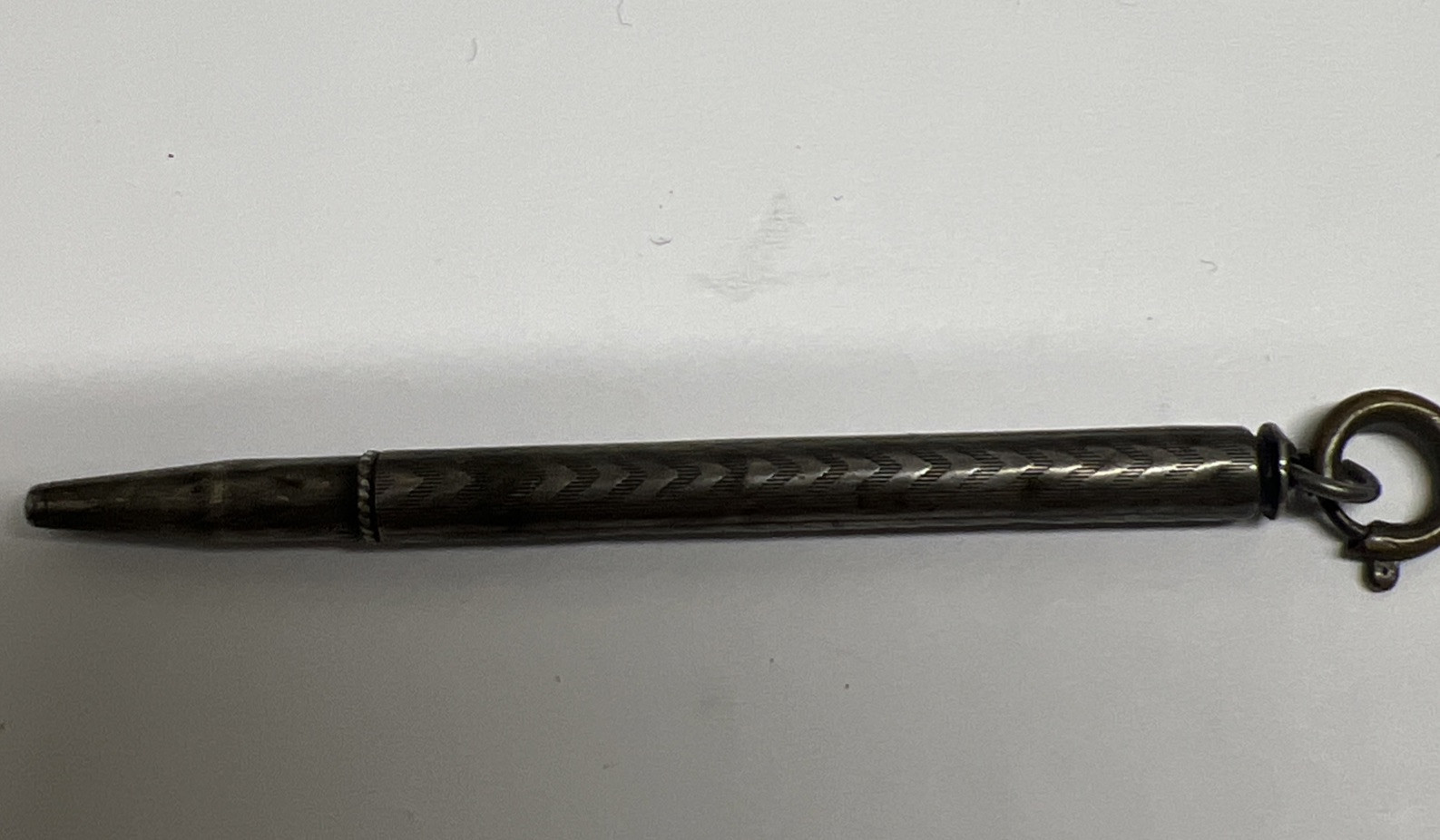Antique Sterling Silver Mechanical Pencil Pendant (WORKS!)