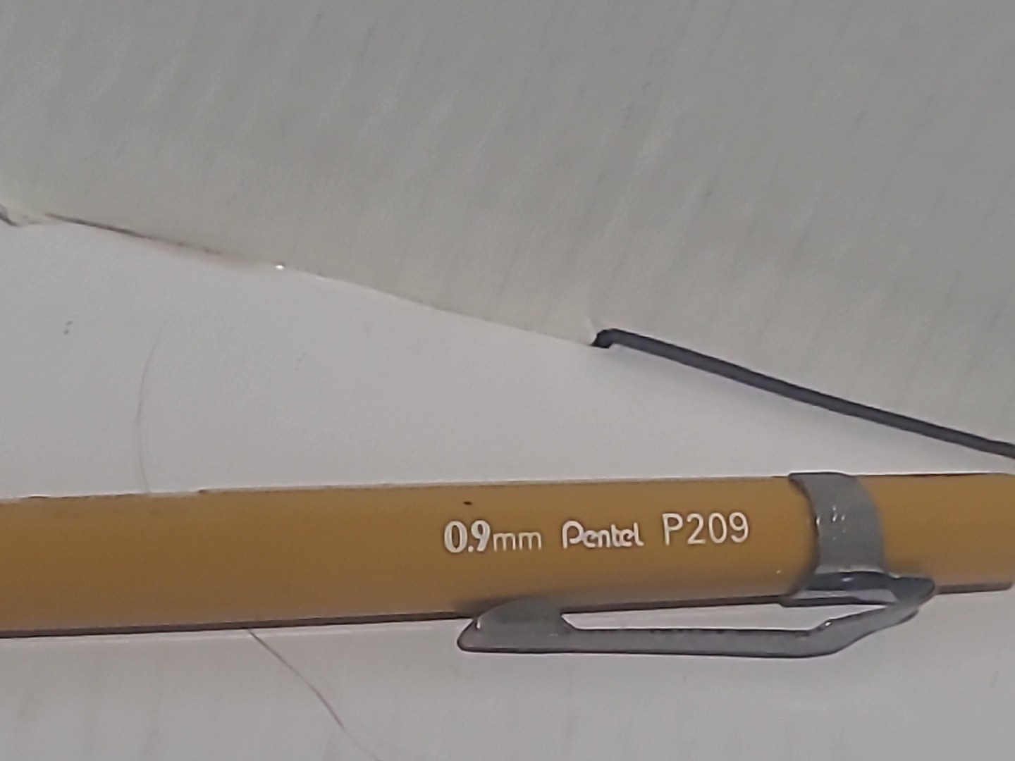 Vintage Pentel Sharp P209 Mechanical Drafting Pencil Yellow 0.9mm Japan