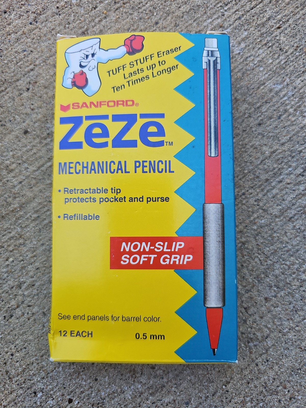 Vtg NOS 12 Pack Box Sanford ZeZe Mechanical Pencils 0.5mm Japan Black #64501