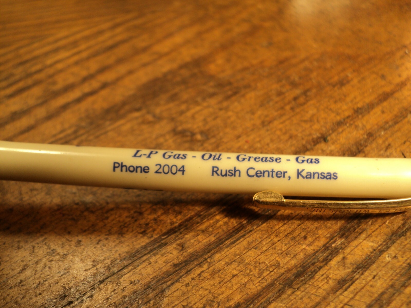 Vintage Sayles Wilson Mechanical Pencil Renz Oil Co Rush Center Kansas