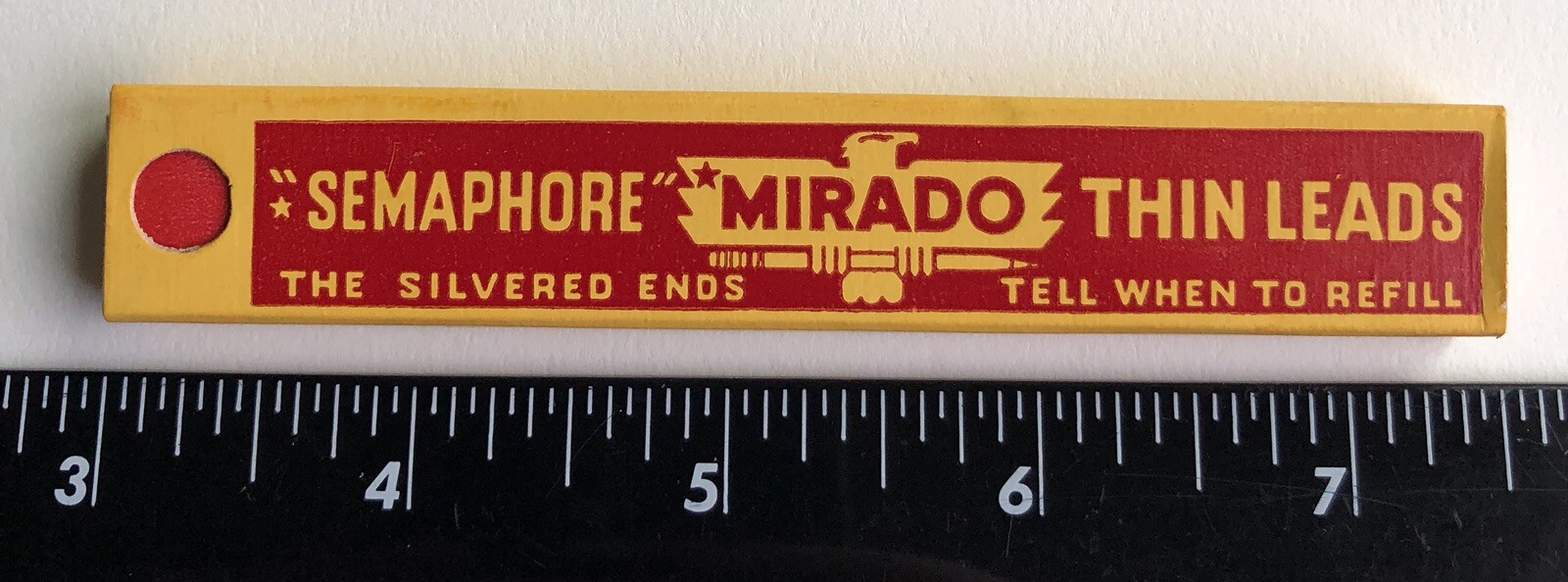 Vintage EAGLE Mirado Semaphore RED 1.18mm Mechanical Pencil Lead NOS 12pk USA