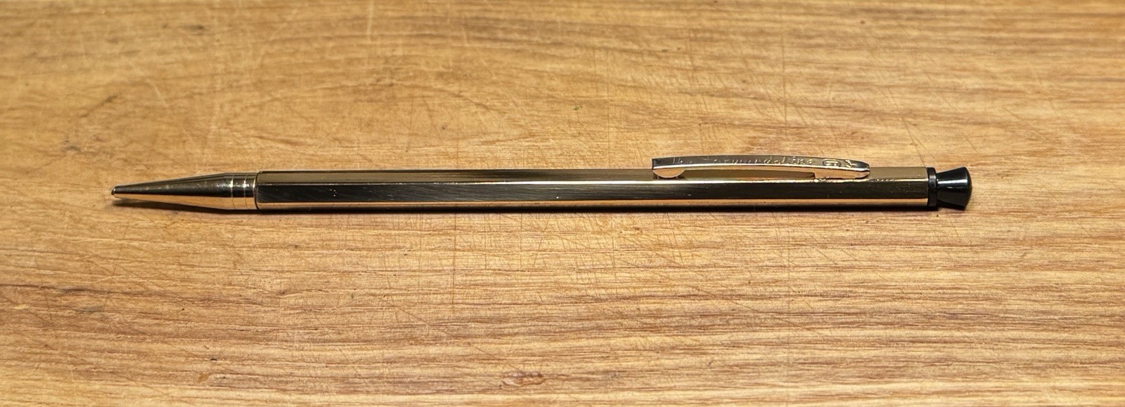 Mechanical Pencil The Forward Line Vintage Hexagonal 1950s Gold Tone Made In USA