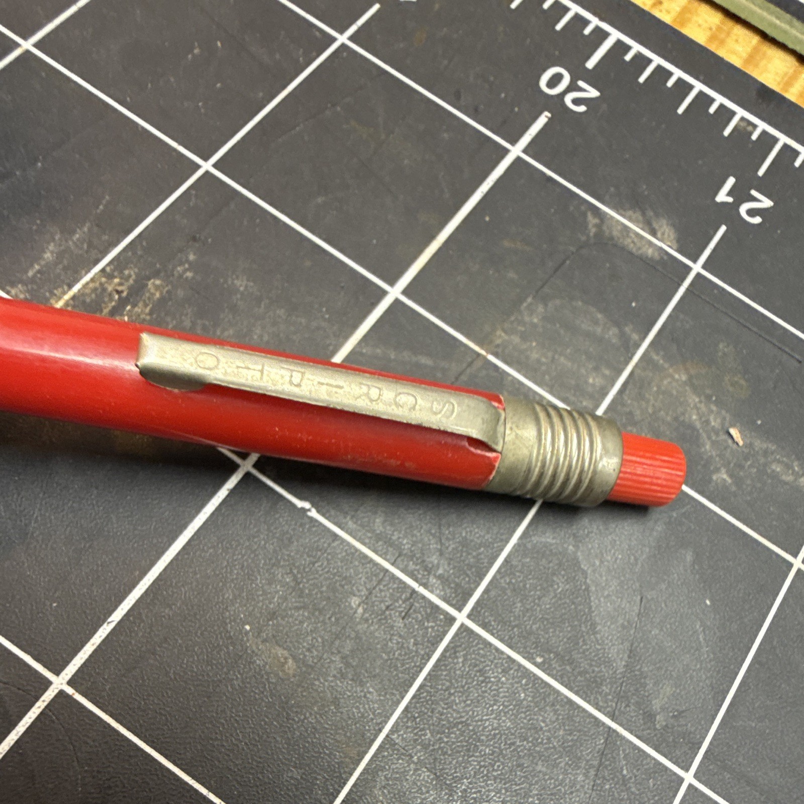 Scripto Vintage Grease Pen Red
