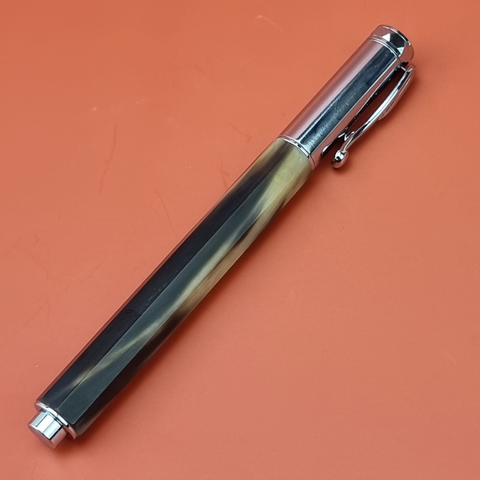Hand Crafted Water based Ballpointpen with Octagonal Horn