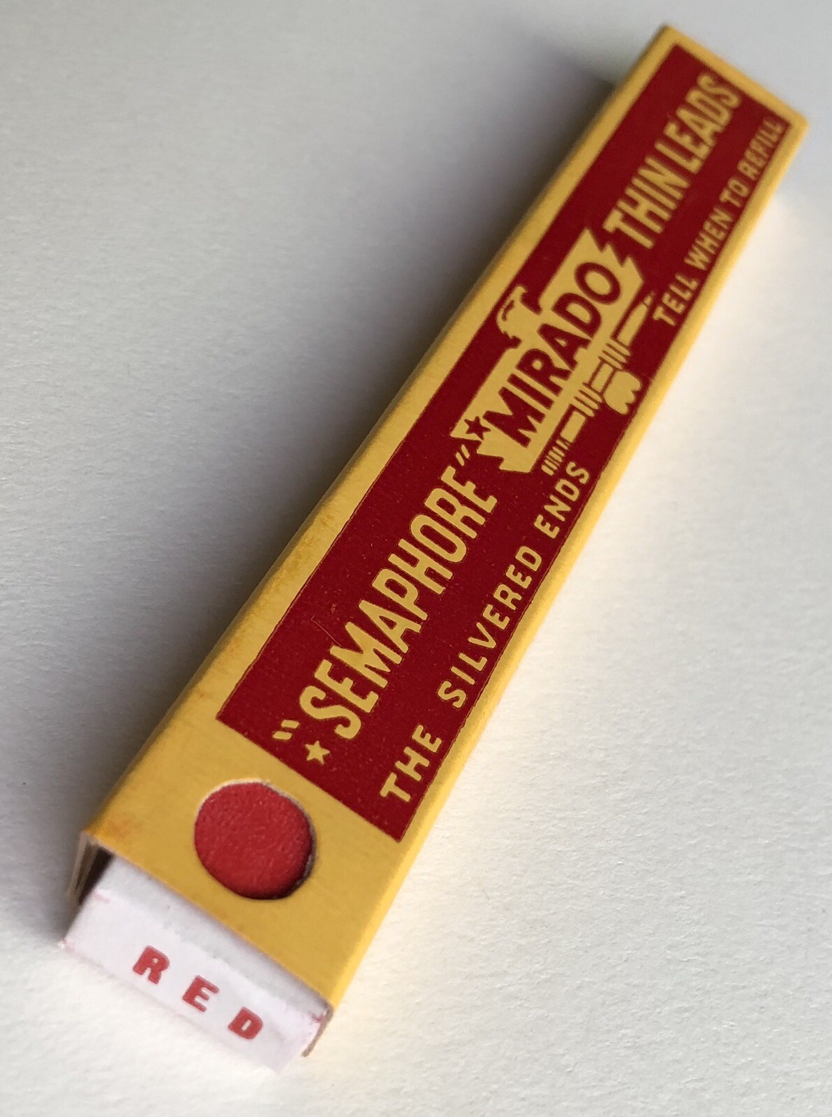 Vintage EAGLE Mirado Semaphore RED 1.18mm Mechanical Pencil Lead NOS 12pk USA