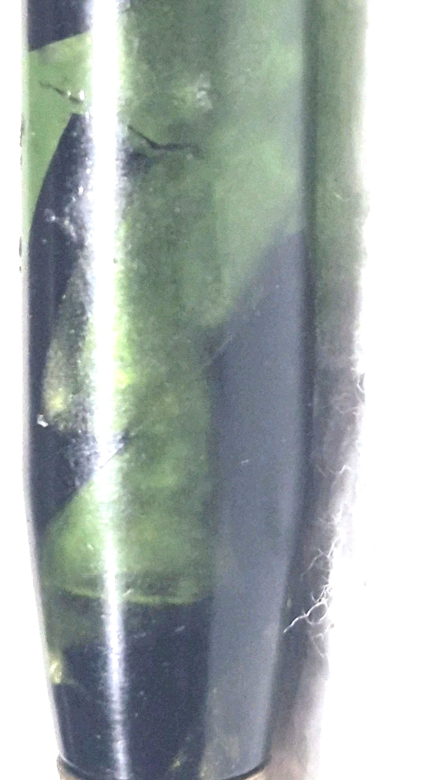 “TOWNSEND” TRANSLUCENT Greens +Black/Polished Brass Trim Working Mech Pencil