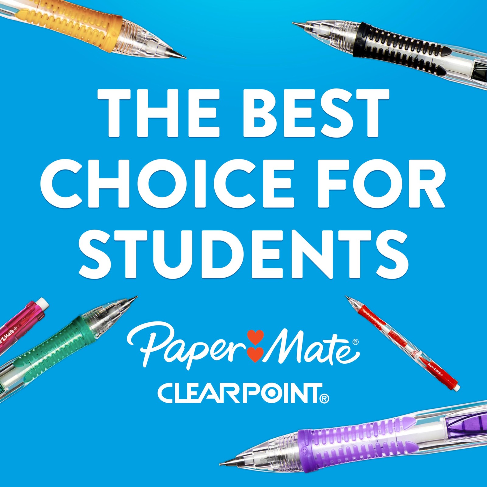 Paper Mate Clearpoint Mechanical Pencils, 1 Count (Pack of 12), Blue Barrels