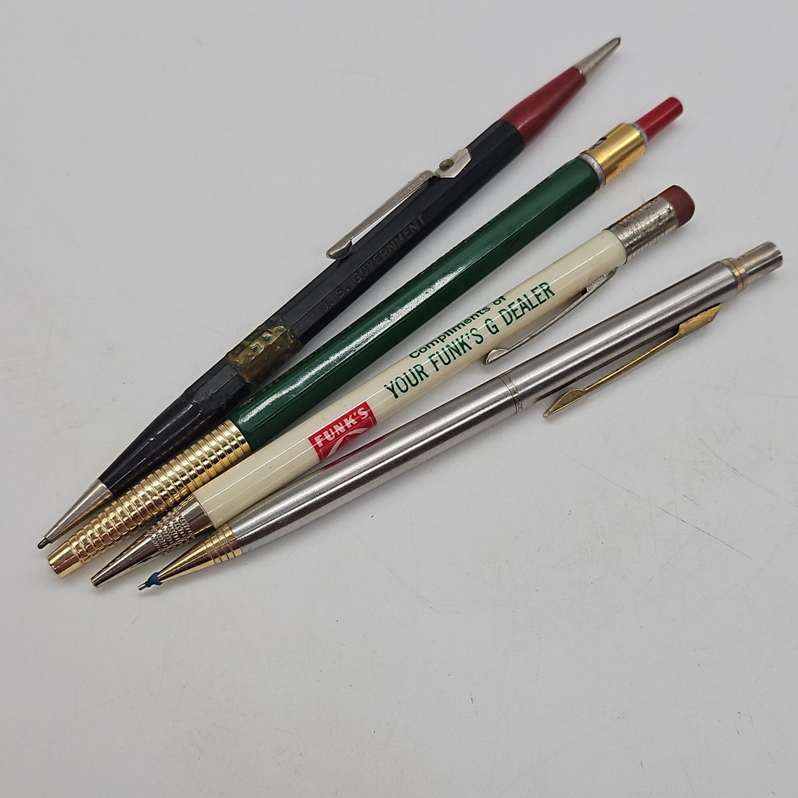 Mechanical Pencil Lot Metal Advertising Drafting