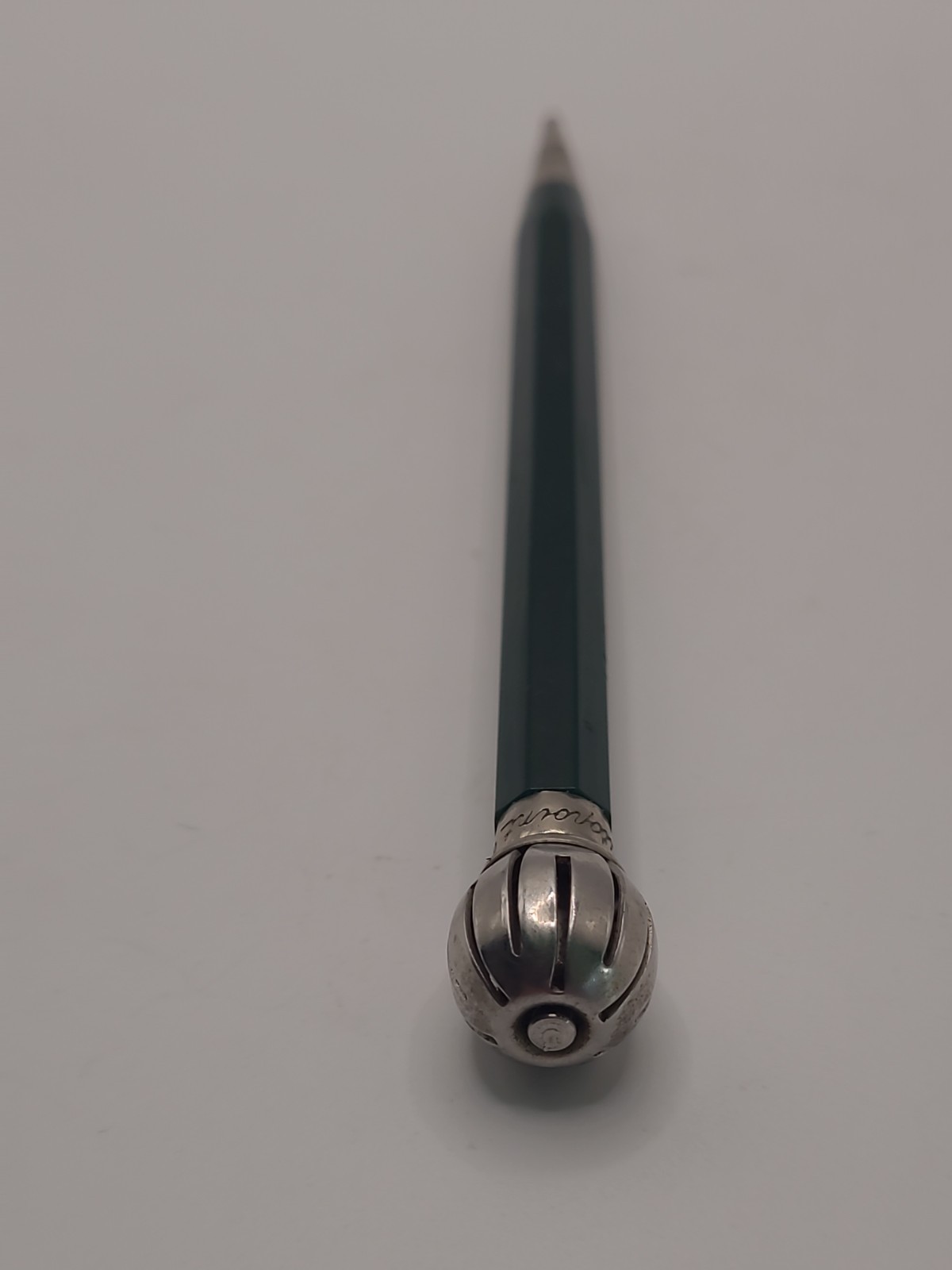 Autopoint 1940s 50s Rotary phone dialer Topper Mechanical Pencil Green Antique